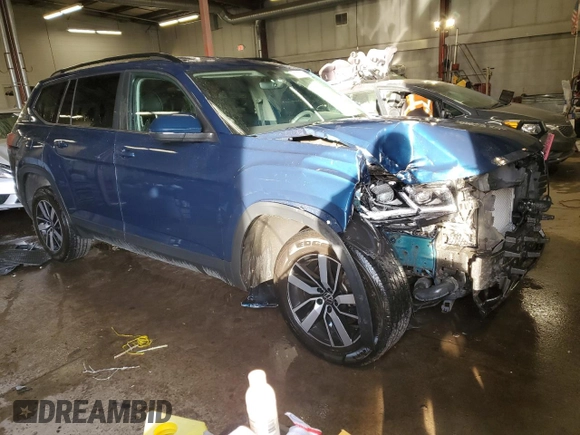 2022 Volkswagen Atlas SE z VIN 1V2LP2CA2NC516728, wystawiony jako Copart lot #41972145 z przebiegiem 61 728 mil mil oraz Szkoda całkowita • Salvage title. Historia ofert i sprzedaży dostępna na DreamBid. Obrazek 4.
