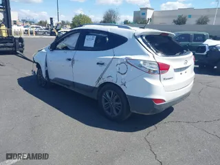 2014 Hyundai Tucson Limited with VIN KM8JU3AG1EU904778, listed as a IAAI auction lot 41355280 with 151,952 mi miles. Bid and sale history available at carsss.com. Image 3.