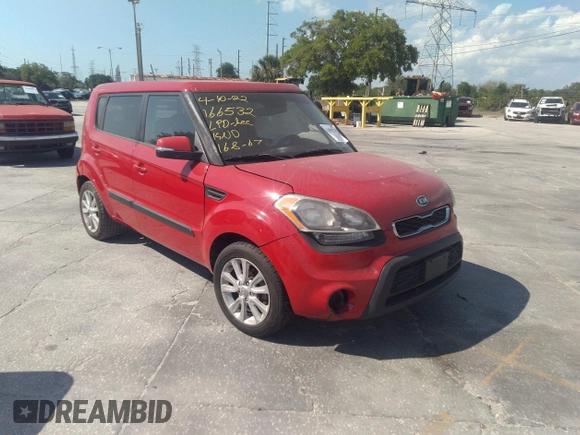 2012 Kia Soul + with VIN KNDJT2A67C7461962, listed as a IAAI auction lot 41429717 with Not Provided miles and . Bid and sale history available at DreamBid. Image 1.