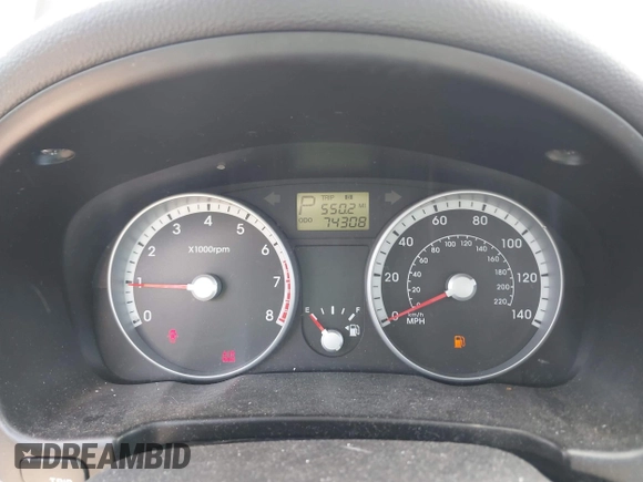 2009 Hyundai Accent Auto GLS z VIN KMHCN46C69U326197, wystawiony jako IAAI lot #42268198 z przebiegiem 74 308 mil mil oraz . Historia ofert i sprzedaży dostępna na DreamBid. Obrazek 7.
