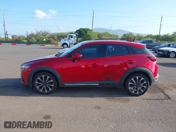 2019 Mazda CX-3 Grand Touring with VIN JM1DKFD71K0427650, listed as a IAAI auction lot 42058069 with 67,688 mi miles and . Bid and sale history available at DreamBid. Image 14.