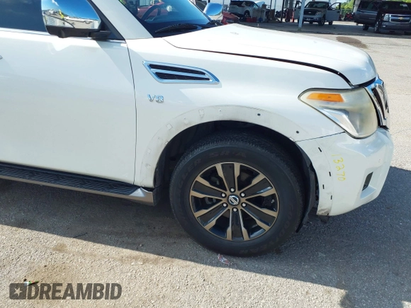 2017 Nissan Armada SV with VIN JN8AY2ND6H9005462, listed as a IAAI auction lot 42412817 with 131,513 mi miles and . Bid and sale history available at DreamBid. Image 17.