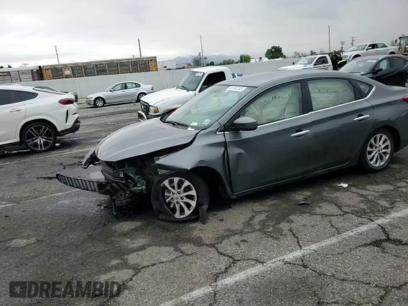 2019 Nissan Sentra SV with VIN 3N1AB7AP7KY401723, listed as a Copart auction lot 48760795 with Not Provided miles and Salvage Title. Bid and sale history available at DreamBid. Image 10.