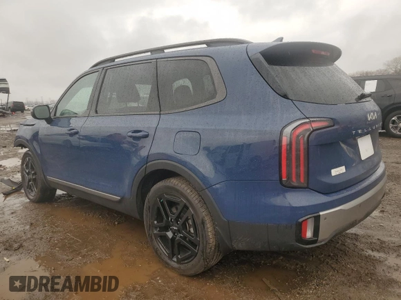 2023 Kia Telluride EX X-Line with VIN 5XYP3DGC7PG404463, listed as a Copart auction lot 49808315 with 24,306 mi miles and Salvage title. Bid and sale history available at DreamBid. Image 2.
