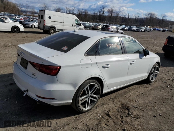 2018 Audi A3 Sedan Premium with VIN WAUB8GFF5J1040976, listed as a Copart auction lot 47027244 with 55,097 mi miles. Bid and sale history available at carsss.com. Image 3.
