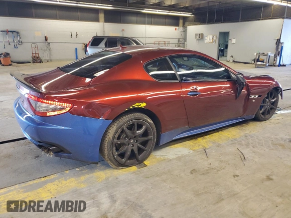 2013 Maserati GranTurismo Sport with VIN ZAM45VLA1D0073304, listed as a Copart auction lot 77509974 with 76,038 mi miles and Salvage title. Bid and sale history available at DreamBid. Image 3.