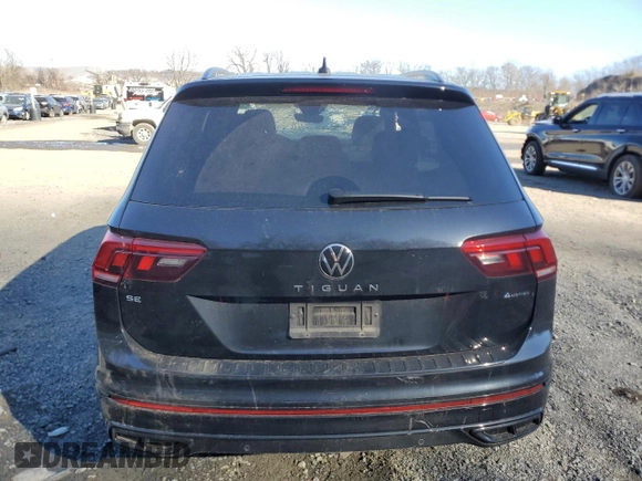 2023 Volkswagen Tiguan SE R-Line Black с VIN 3VV8B7AX8PM068332, выставлен на аукционе Copart как лот 50772285 с пробегом 31 038 миль миль и Списание • Salvage title. История ставок и продаж доступна на DreamBid. Изображение 6.