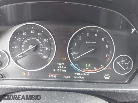 2014 BMW 3 Series 335i xDrive with VIN WBA3B9G59ENR91249, listed as a IAAI auction lot 41911039 with 97,597 mi miles and . Bid and sale history available at carsss.com. Image 7.