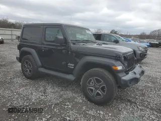 2018 Jeep Wrangler Sport with VIN 1C4GJXAN6JW210776, listed as a Copart auction lot 88348145 with 25,791 mi miles and Salvage title. Bid and sale history available at DreamBid. Image 4.