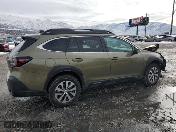 2025 Subaru Outback Premium z VIN 4S4BTADC0S3117214, wystawiony jako Copart lot #45672585 z przebiegiem 7 608 mil mil oraz Szkoda całkowita • Salvage title. Historia ofert i sprzedaży dostępna na DreamBid. Obrazek 3.