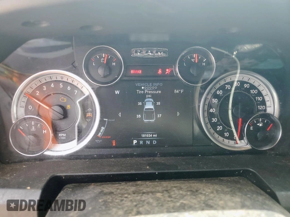 2018 Ram 1500 Lone Star Silver with VIN 1C6RR6LT6JS271714, listed as a Copart auction lot 60859665 with 181,034 mi miles and Salvage title. Bid and sale history available at DreamBid. Image 9.