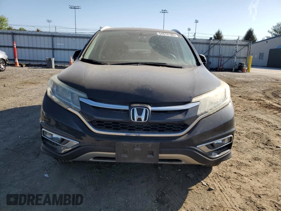 2015 Honda CR-V EX-L with VIN 2HKRM4H71FH625846, listed as a Copart auction lot 54674185 with 0 mi miles and Salvage Title. Bid and sale history available at carsss.com. Image 5.
