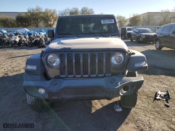 2024 Jeep Wrangler Sport S with VIN 1C4PJXDNXRW110221, listed as a Copart auction lot 83412394 with 10,125 mi miles and Salvage Title. Bid and sale history available at carsss.com. Image 5.