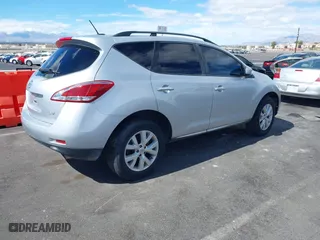 2014 Nissan Murano SV with VIN JN8AZ1MU0EW406835, listed as a IAAI auction lot 41760046 with 224,669 mi miles. Bid and sale history available at carsss.com. Image 4.