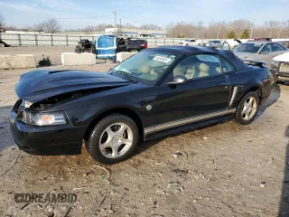 2004 Ford Mustang Deluxe with VIN 1FAFP44644F239751, listed as a Copart auction lot 44694095 with 164,465 mi miles and Non Repairable. Bid and sale history available at carsss.com. Image 1.