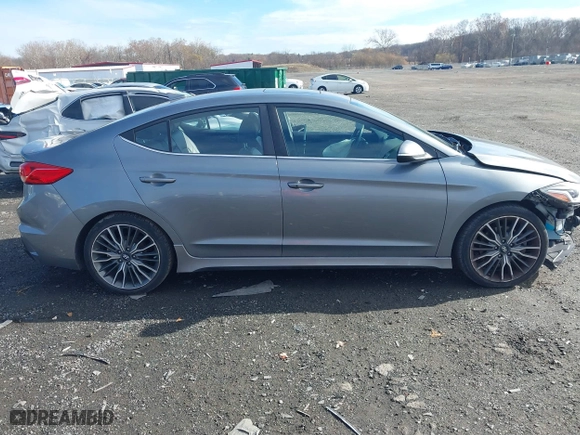 2018 Hyundai Elantra Sport with VIN KMHD04LB8JU561462, listed as a IAAI auction lot 40848718 with 107,618 mi miles. Bid and sale history available at carsss.com. Image 14.