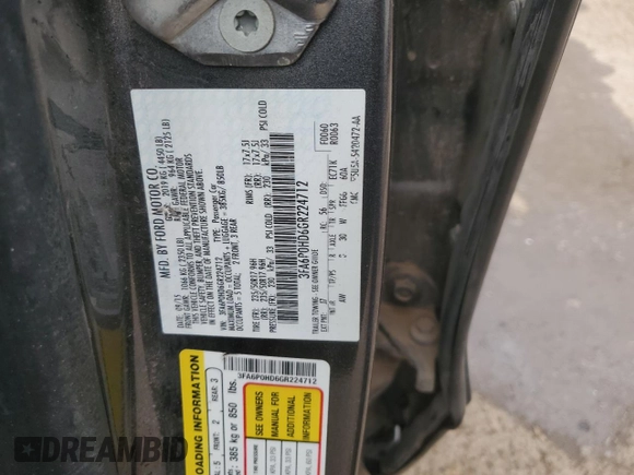 2016 Ford Fusion SE with VIN 3FA6P0HD6GR224712, listed as a Copart auction lot 44743245 with 117,069 mi miles and Salvage Title. Bid and sale history available at DreamBid. Image 13.