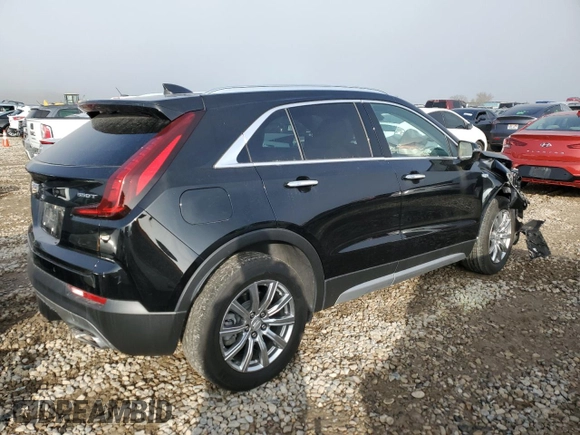 2021 Cadillac XT4 AWD Premium Luxury with VIN 1GYFZDR40MF080166, listed as a Copart auction lot 82883764 with 27,793 mi miles and Salvage Title. Bid and sale history available at carsss.com. Image 3.
