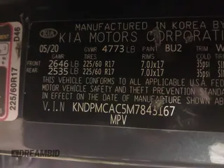 2021 Kia Sportage LX with VIN KNDPMCAC5M7843167, listed as a IAAI auction lot 41739661 with 138,372 mi miles and . Bid and sale history available at carsss.com. Image 9.