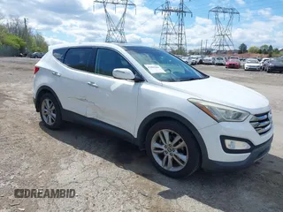 2013 Hyundai Santa Fe Sport z VIN 5XYZWDLA4DG038171, wystawiony jako IAAI lot #42060209 z przebiegiem 108 696 mil mil oraz . Historia ofert i sprzedaży dostępna na DreamBid. Obrazek 1.