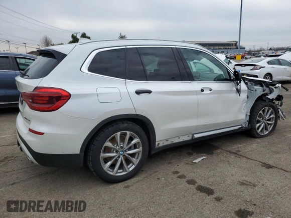 2018 BMW X3 xDrive30i with VIN 5UXTR9C54JLD72876, listed as a Copart auction lot 49779115 with 86,105 mi miles and Salvage Title. Bid and sale history available at DreamBid. Image 3.