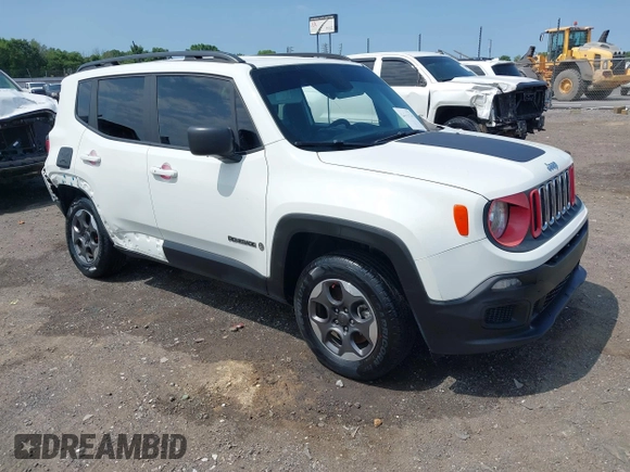 2018 Jeep Renegade Sport with VIN ZACCJBAB3JPH30955, listed as a IAAI auction lot 42332330 with 146,759 mi miles and . Bid and sale history available at DreamBid. Image 1.