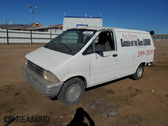 1994 Ford Aerostar z VIN 1FTDA34U9RZA67640, wystawiony jako Copart lot #47592245 z przebiegiem 70 262 mil mil oraz Czysty tytuł • Clean title. Historia ofert i sprzedaży dostępna na DreamBid. Obrazek 1.