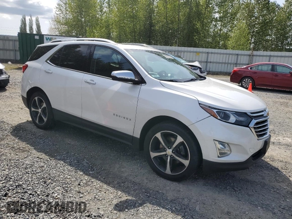 2018 Chevrolet Equinox Premier with VIN 2GNAXWEX1J6326785, listed as a Copart auction lot 55337285 with Not Provided miles and Salvage Title. Bid and sale history available at carsss.com. Image 4.