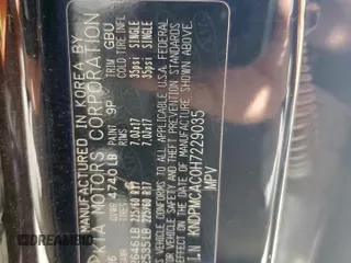 2017 Kia Sportage LX z VIN KNDPMCAC0H7229035, wystawiony jako Copart lot #58212175 z przebiegiem 66 041 mil mil oraz Szkoda całkowita • Salvage title. Historia ofert i sprzedaży dostępna na DreamBid. Obrazek 13.
