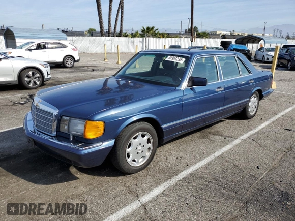 1986 Mercedes-Benz 560 with VIN WDBCA39DXGA234294, listed as a Copart auction lot 45984235 with 90,933 mi miles and Clean Title. Bid and sale history available at DreamBid. Image 1.