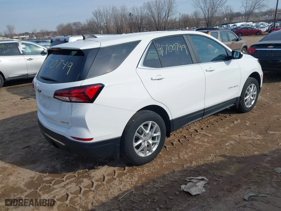 2023 Chevrolet Equinox LT with VIN 3GNAXTEG8PS218253, listed as a IAAI auction lot 41700749 with 28,100 mi miles. Bid and sale history available at carsss.com. Image 4.