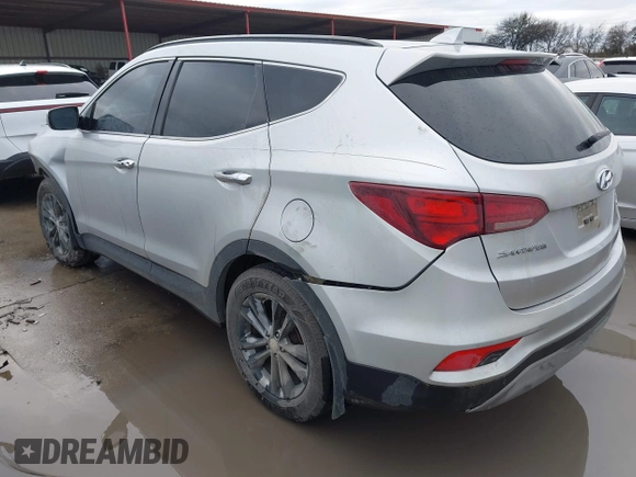2017 Hyundai Santa Fe Sport 2.0T with VIN 5XYZU4LA4HG437089, listed as a IAAI auction lot 41457614 with 150,277 mi miles. Bid and sale history available at carsss.com. Image 3.