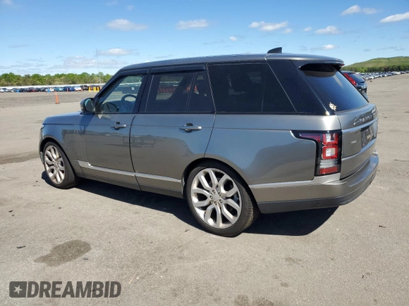 2017 Land Rover Range Rover HSE z VIN SALGS2FV4HA361723, wystawiony jako Copart lot #57104035 z przebiegiem 93 052 mil mil oraz Szkoda całkowita • Salvage title. Historia ofert i sprzedaży dostępna na DreamBid. Obrazek 2.