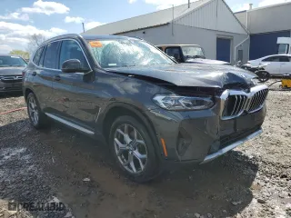 2024 BMW X3 xDrive30i with VIN 5UX53DP08R9U90821, listed as a Copart auction lot 50170815 with 16,509 mi miles and Salvage Title. Bid and sale history available at carsss.com. Image 4.
