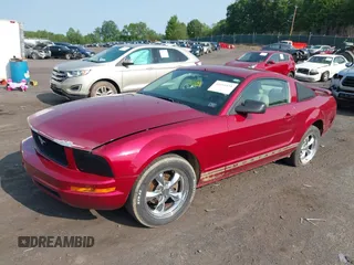 2005 Ford Mustang Deluxe with VIN 1ZVFT80N655177798, listed as a IAAI auction lot 42411831 with 112,236 mi miles and . Bid and sale history available at DreamBid. Image 2.