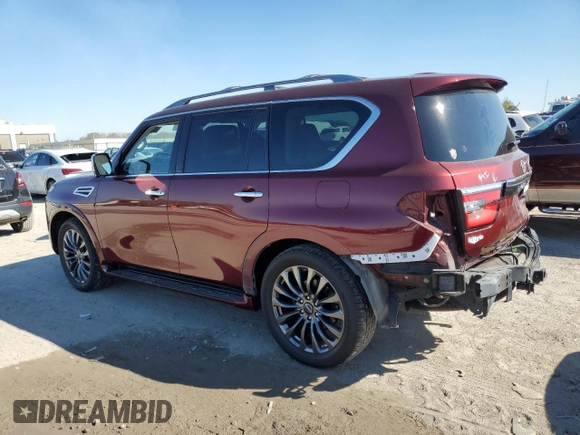 2023 Nissan Armada Platinum z VIN JN8AY2DB8P9830319, wystawiony jako Copart lot #76364214 z przebiegiem 39 534 mil mil oraz Szkoda całkowita • Salvage title. Historia ofert i sprzedaży dostępna na DreamBid. Obrazek 2.