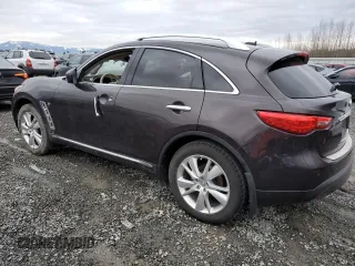 2015 Infiniti QX70 z VIN JN8CS1MW3FM480682, wystawiony jako Copart lot #44466285 z przebiegiem Nie podano mil oraz Szkoda całkowita • Salvage title. Historia ofert i sprzedaży dostępna na DreamBid. Obrazek 2.