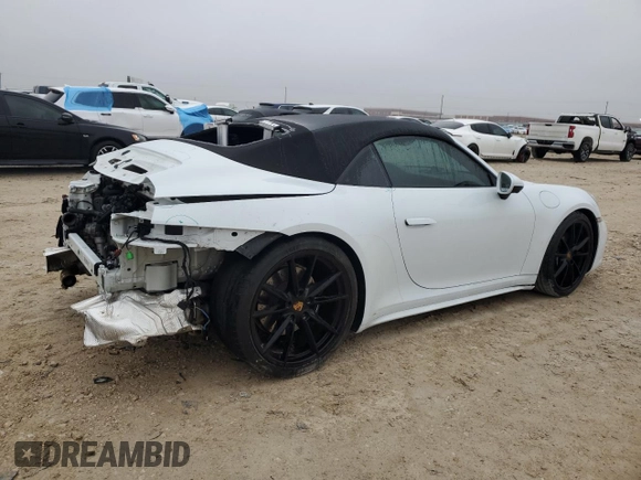 2020 Porsche 911 Carrera S with VIN WP0CB2A99LS263435, listed as a Copart auction lot 44380665 with 10,423 mi miles and Salvage Title. Bid and sale history available at DreamBid. Image 3.