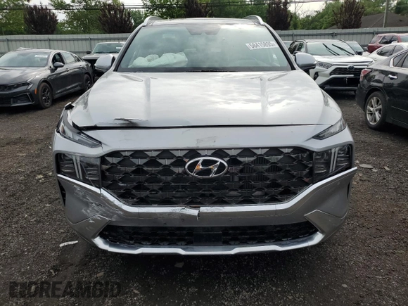 2023 Hyundai Santa Fe Calligraphy z VIN 5NMS5DAL1PH637726, wystawiony jako Copart lot #58415895 z przebiegiem 10 715 mil mil oraz Szkoda całkowita • Salvage title. Historia ofert i sprzedaży dostępna na DreamBid. Obrazek 5.