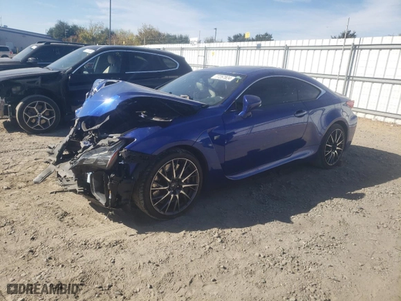2015 Lexus RC F with VIN JTHHP5BCXF5001122, listed as a Copart auction lot 77257824 with 99,948 mi miles and Salvage Title. Bid and sale history available at carsss.com. Image 1.