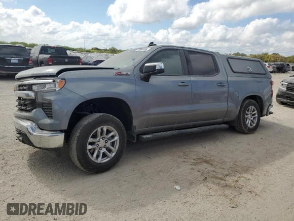 2023 Chevrolet Silverado 1500 LT with VIN 1GCUDDED9PZ218985, listed as a Copart auction lot 76994364 with 24,621 mi miles and Salvage Title. Bid and sale history available at carsss.com. Image 1.