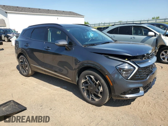 2024 Kia Sportage SX-Prestige with VIN 5XYK5CDF1RG214240, listed as a Copart auction lot 63616435 with 19,037 mi miles and Salvage title. Bid and sale history available at DreamBid. Image 4.