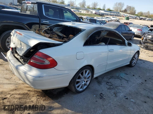 2007 Mercedes-Benz CLK 350 with VIN WDBTJ56H67F223377, listed as a Copart auction lot 48477324 with Not provided miles and Salvage title. Bid and sale history available at DreamBid. Image 3.