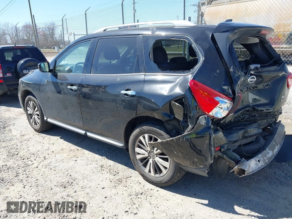 2019 Nissan Pathfinder SV z VIN 5N1DR2MMXKC578779, wystawiony jako IAAI lot #41767421 z przebiegiem 121 985 mil mil oraz . Historia ofert i sprzedaży dostępna na DreamBid. Obrazek 3.