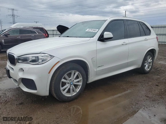 2015 BMW X5 xDrive35d with VIN 5UXKS4C50F0N09255, listed as a Copart auction lot 53791945 with 150,727 mi miles and Clean Title. Bid and sale history available at carsss.com. Image 1.