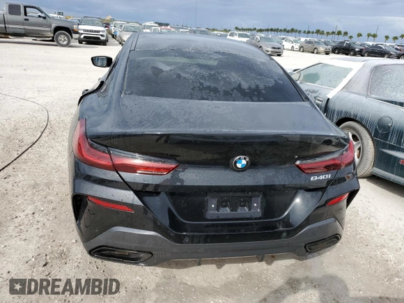 2023 BMW 8 Series 840i with VIN WBAGV2C09PCN00848, listed as a Copart auction lot 74784264 with 0 mi miles and Non Repairable. Bid and sale history available at carsss.com. Image 6.