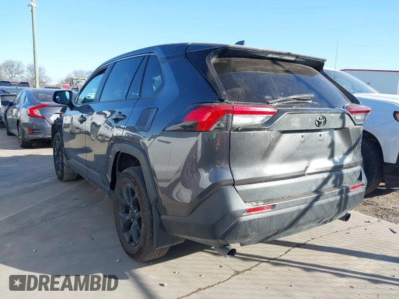2024 Toyota RAV4 LE with VIN 2T3H1RFV5RW303694, listed as a IAAI auction lot 41721833 with 55,722 mi miles. Bid and sale history available at carsss.com. Image 3.