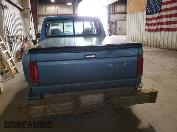 1993 Ford F-150 with VIN 1FTEX14N2PKB50753, listed as a Copart auction lot 61099185 with 144,074 mi miles and Salvage title. Bid and sale history available at DreamBid. Image 6.