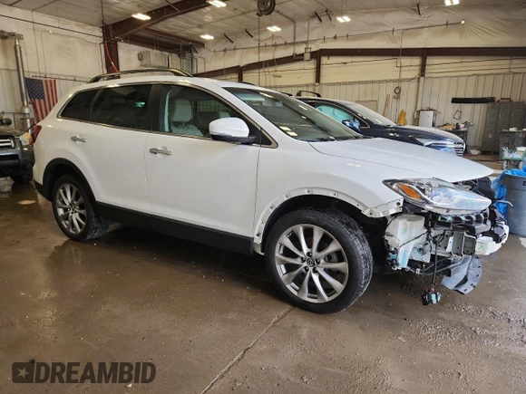 2014 Mazda CX-9 Grand Touring with VIN JM3TB3DA3E0446329, listed as a Copart auction lot 64068025 with 90,423 mi miles and Clean title. Bid and sale history available at DreamBid. Image 4.