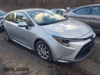 2020 Toyota Corolla LE with VIN 5YFEPRAE8LP117920, listed as a IAAI auction lot 41737023 with 14,869 mi miles. Bid and sale history available at carsss.com. Image 1.